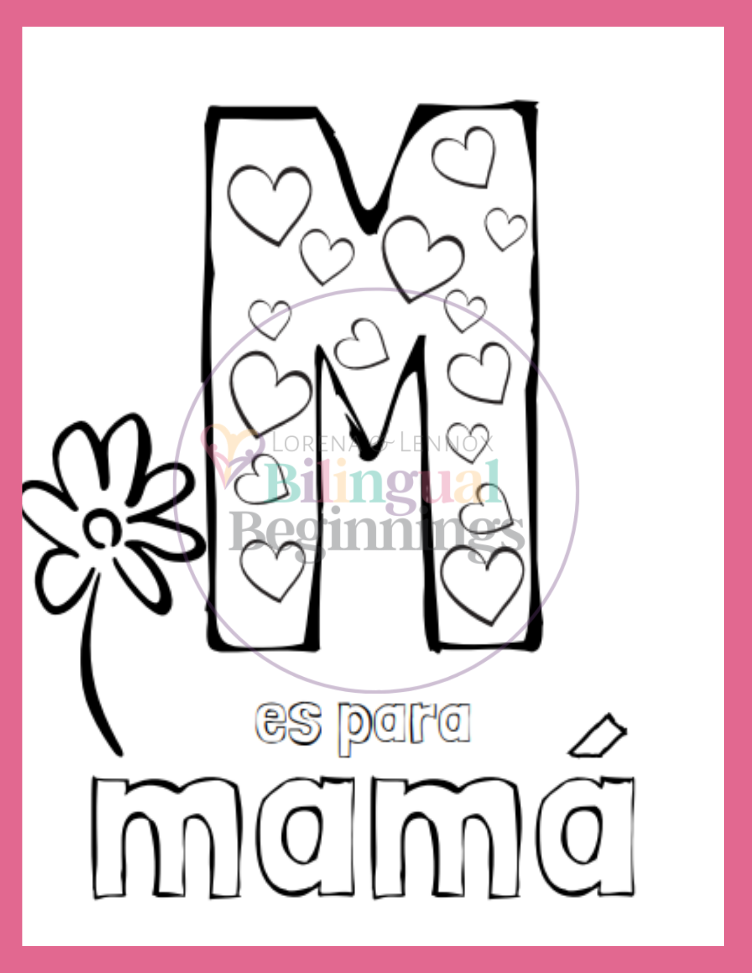 Free Mother's Day Activities in Spanish for Preschoolers — Bilingual