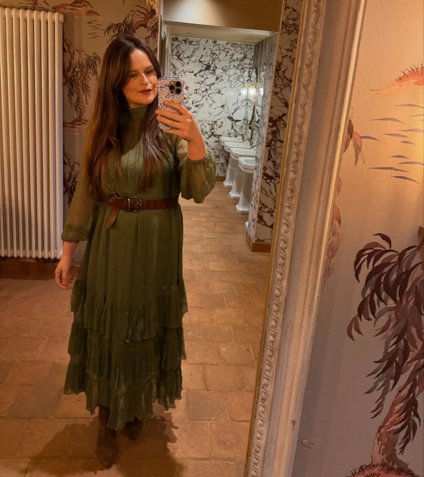 Finally wore this great dress for my St. Patrick&rsquo;s Day gig at @the_prince_of_wales_westend ☘️