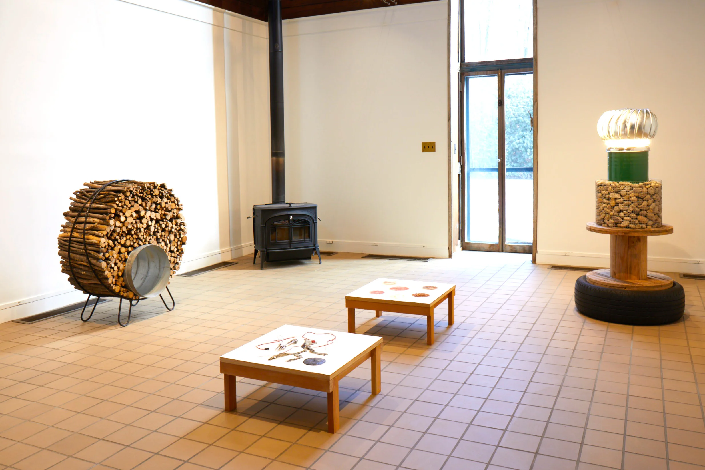 Installation view of Material History at JDJ, Garrison, NY, 2019