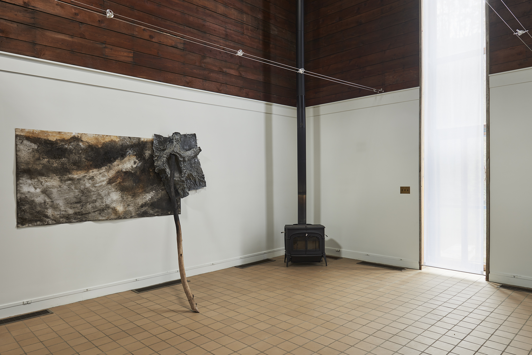Athena LaTocha, installation view, JDJ | The Ice House, 2019