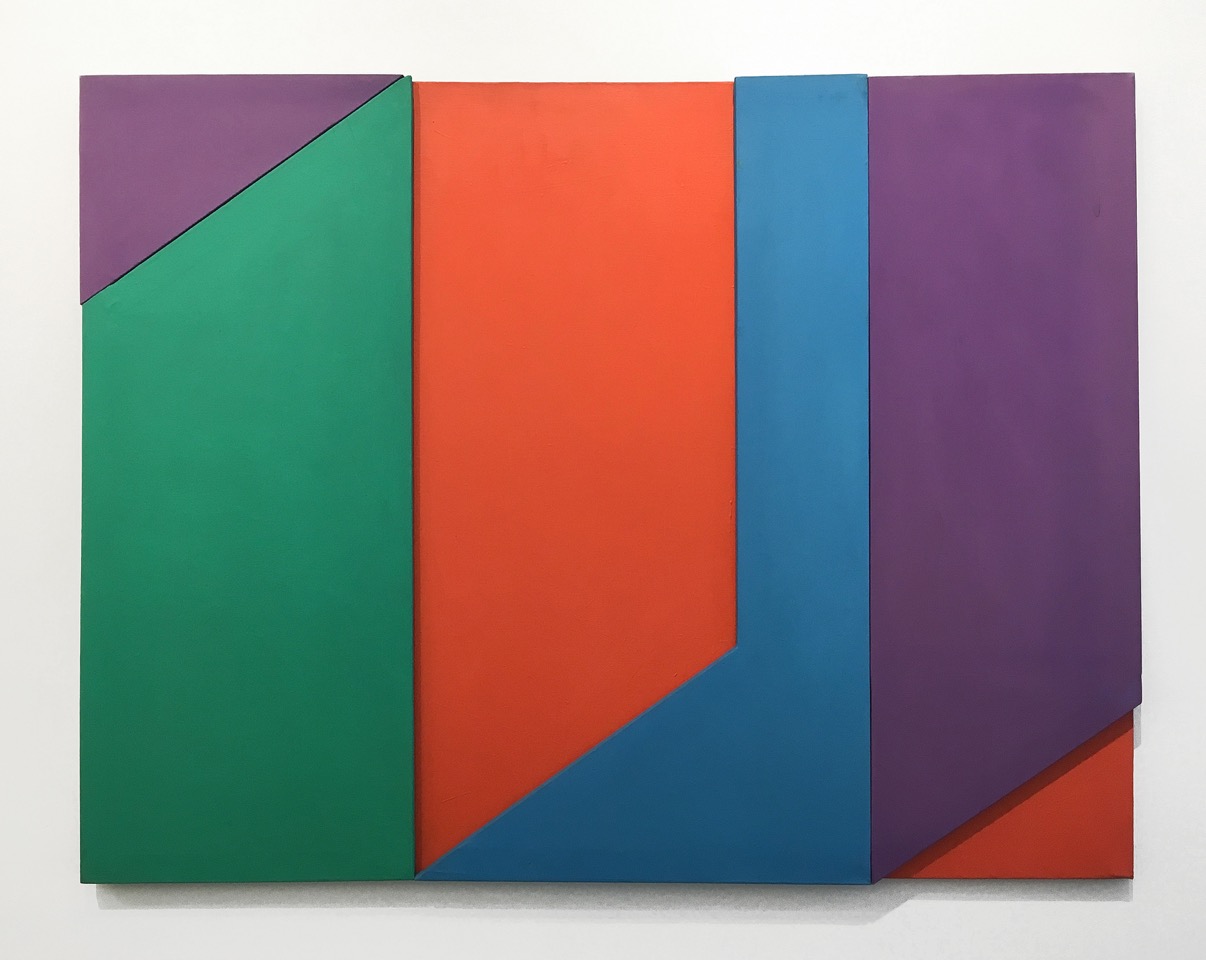 Robert Barber Untitled (Freeway Series) 1973-74 Acrylic on four conjoined canvases 48.5 x 64 inches (123.2 x 162.6 cm)