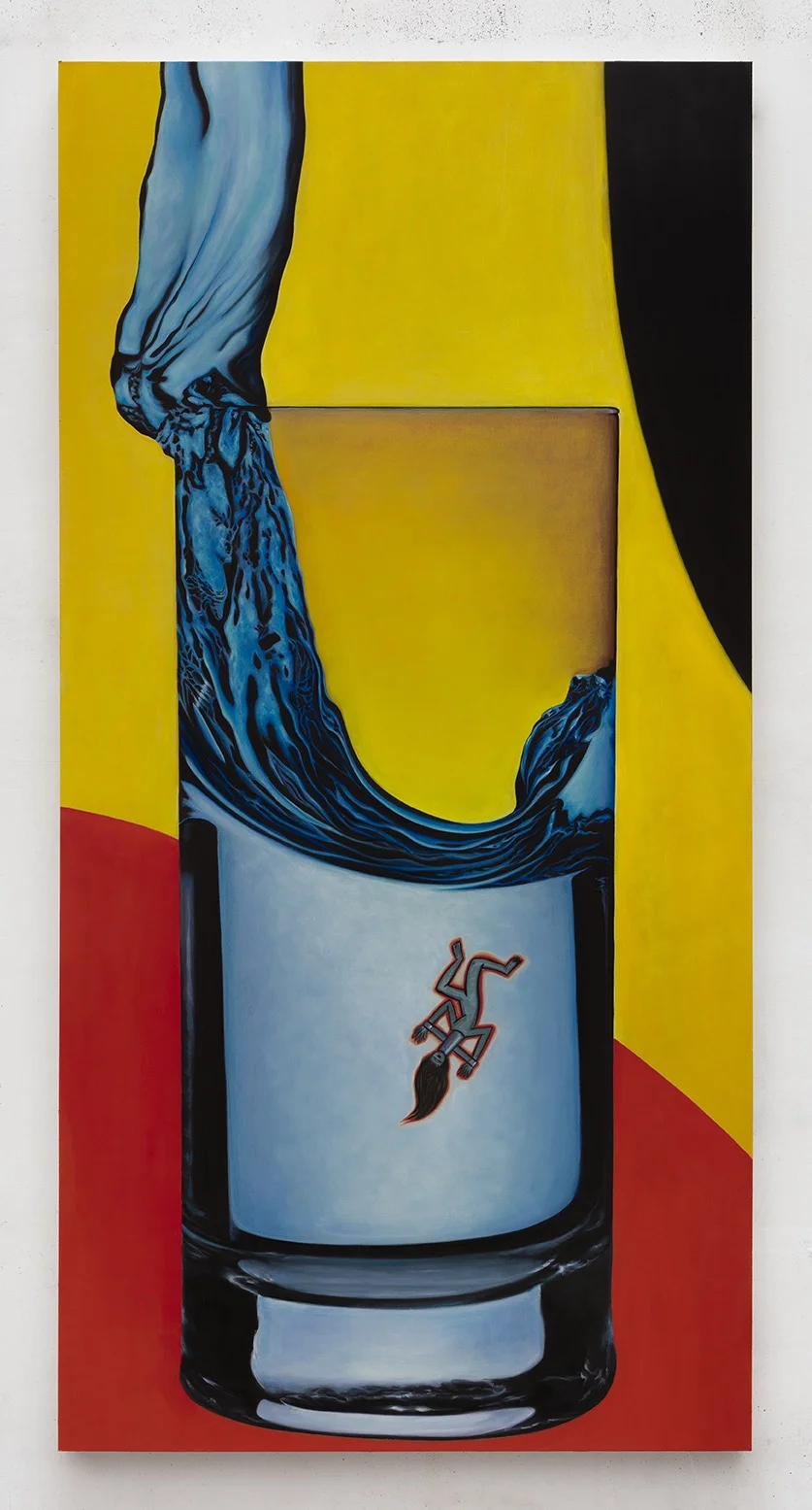 Lucia Love Tall Drink of Water, 2018  oil on panel 24 x 48 inches