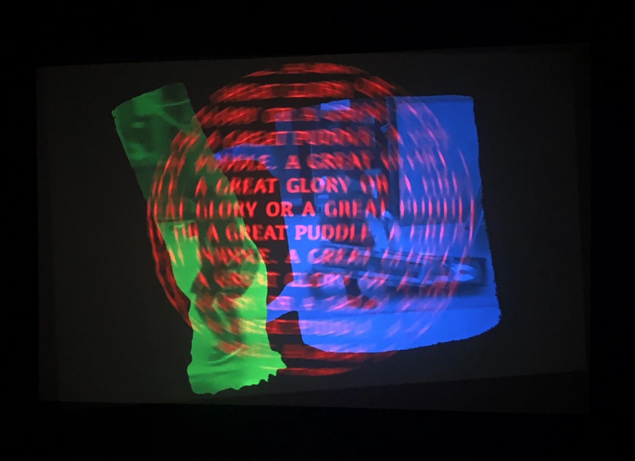 Alex Kwartler &amp; Sam Roeck ALWAYS, 2020 (slide detail) Slide projectors, slides, rotating metal bases, plastic milk crates, pedestal, light box, ash tree stump 59 × 18 ¾ × 13 inches  59 × 25 × 23 ½ inches Slide projection duration 40 minutes