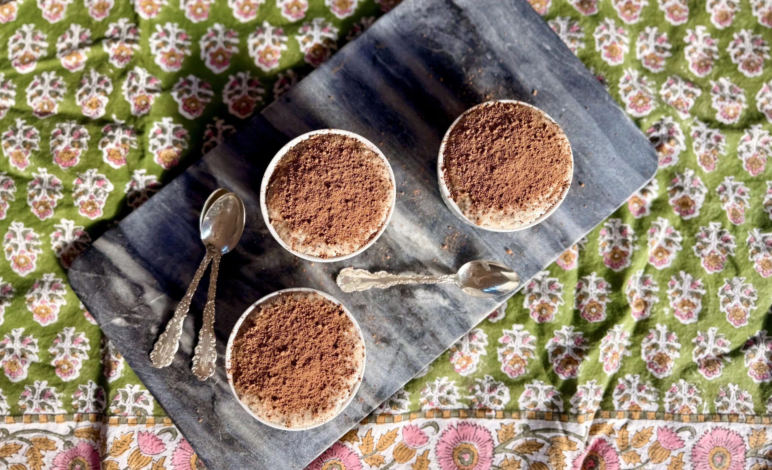 Oat Chia Tiramisu Pudding