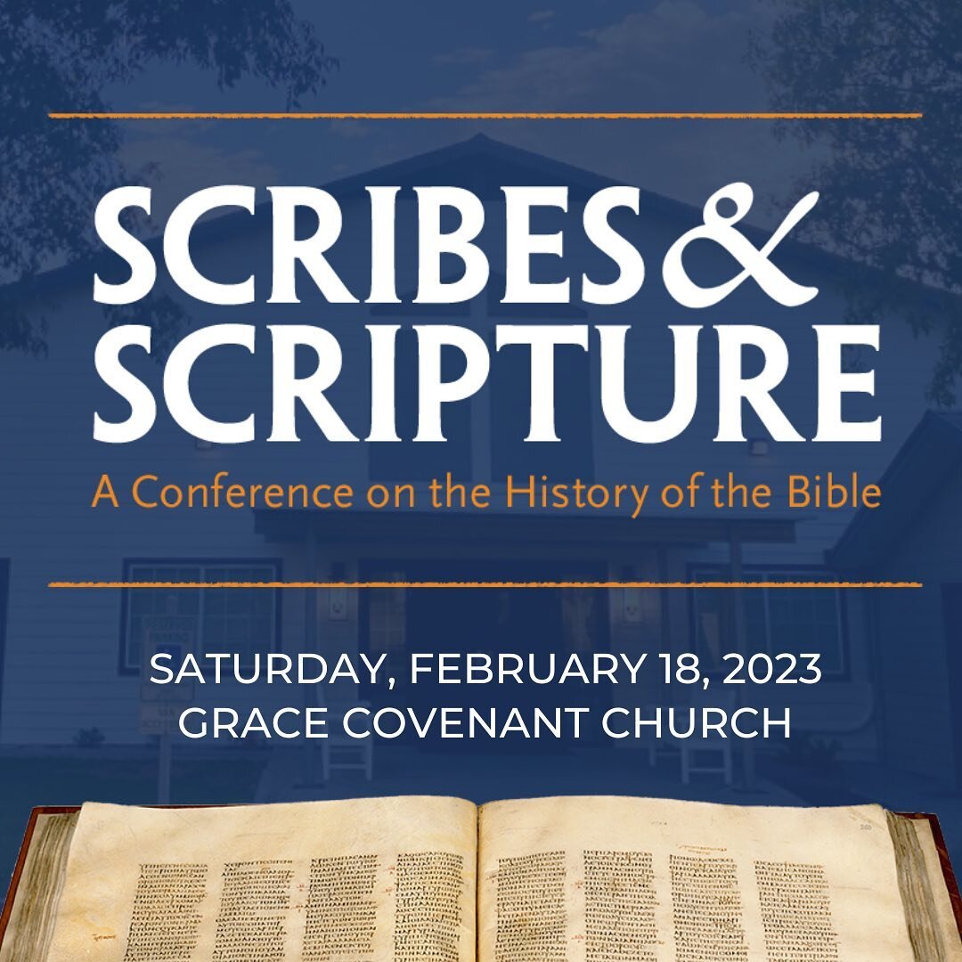 Join us on Saturday, Feb. 18, for the Scribes &amp; Scripture conference brought to you by the Text &amp; Canon Institute at Phoenix Seminary. 

This event will help answer questions like, how did we get the Bible? And, can we trust it? And, can we h