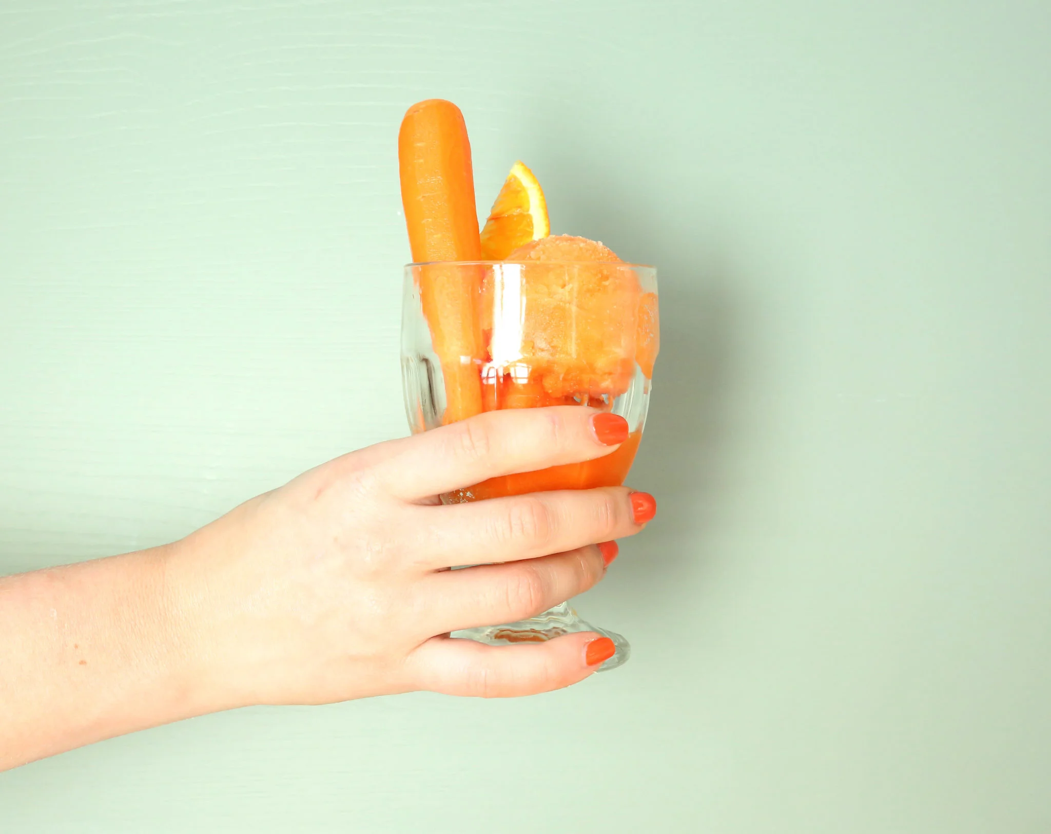 Blog content for Gousto, 2015. Carrot & orange sorbet