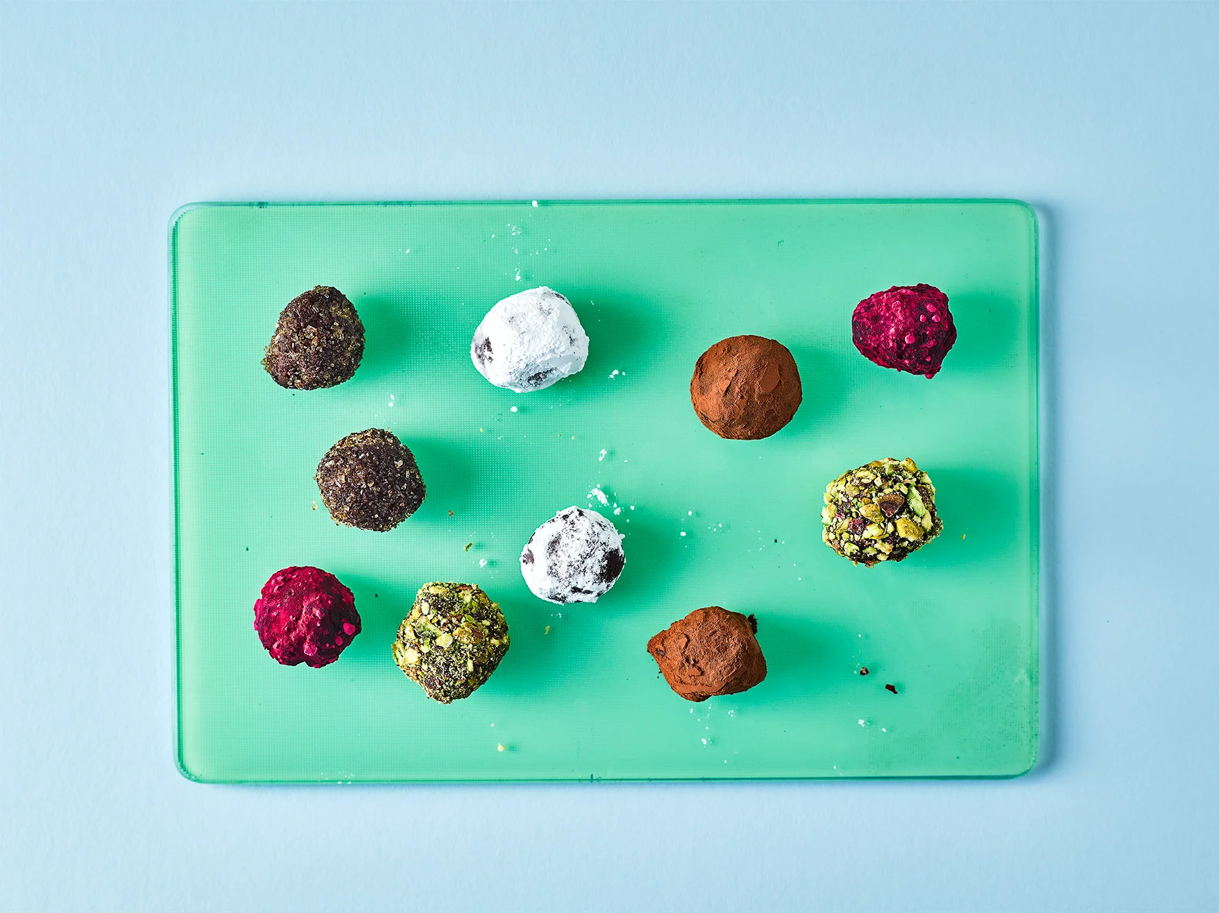 Christmas canapes for Gousto, 2016. D.I.Y. Truffles