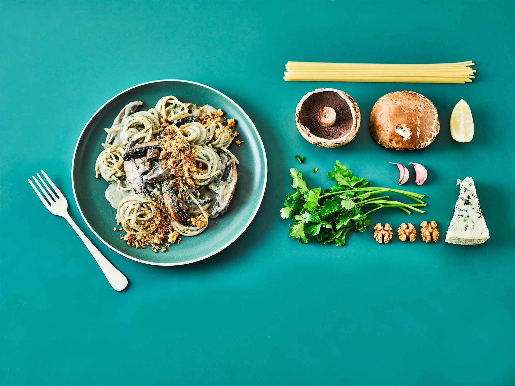 Styling for gousto, 2016. Blue Cheese Linguine
