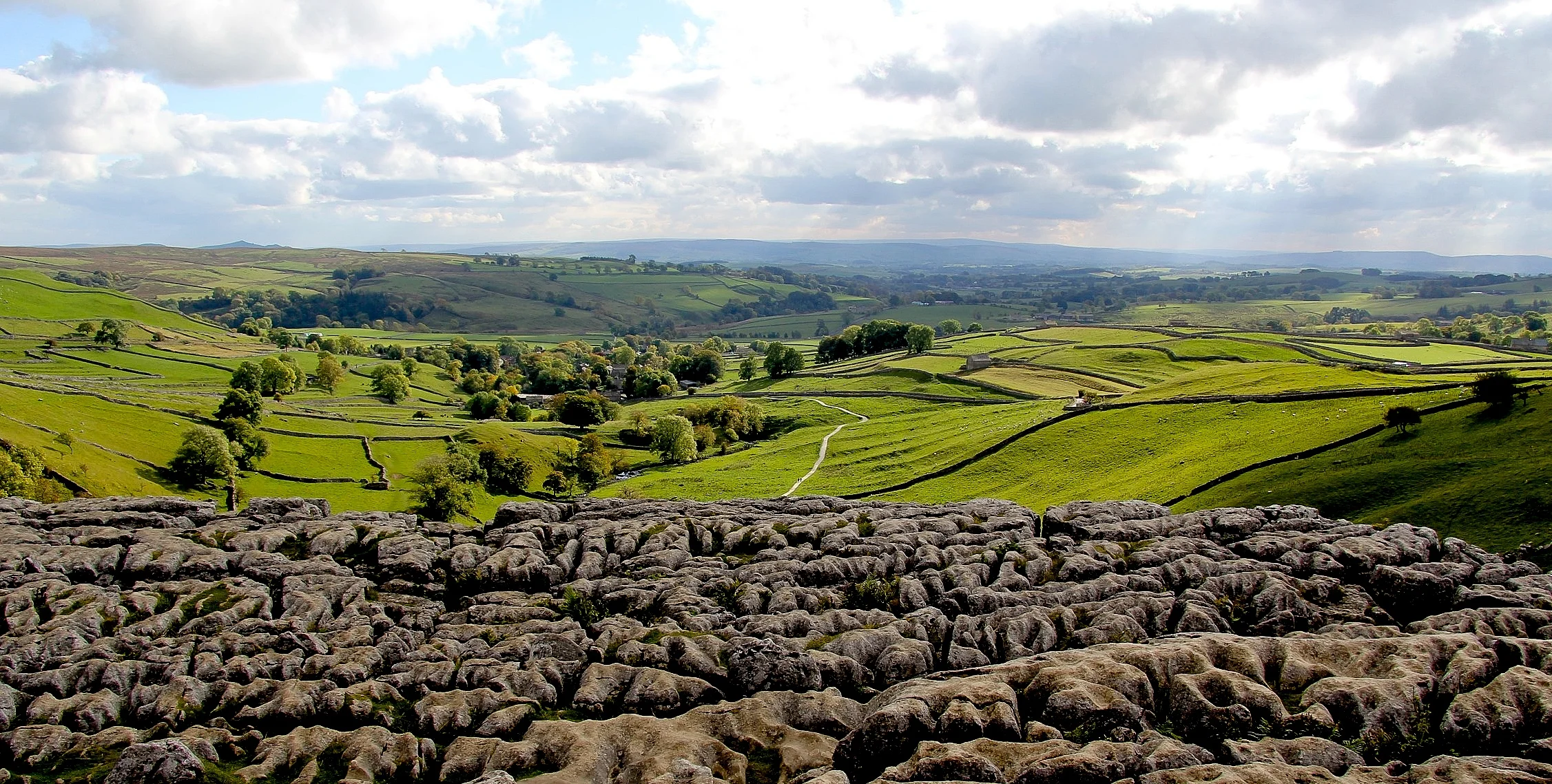 From the top of Malham Cove