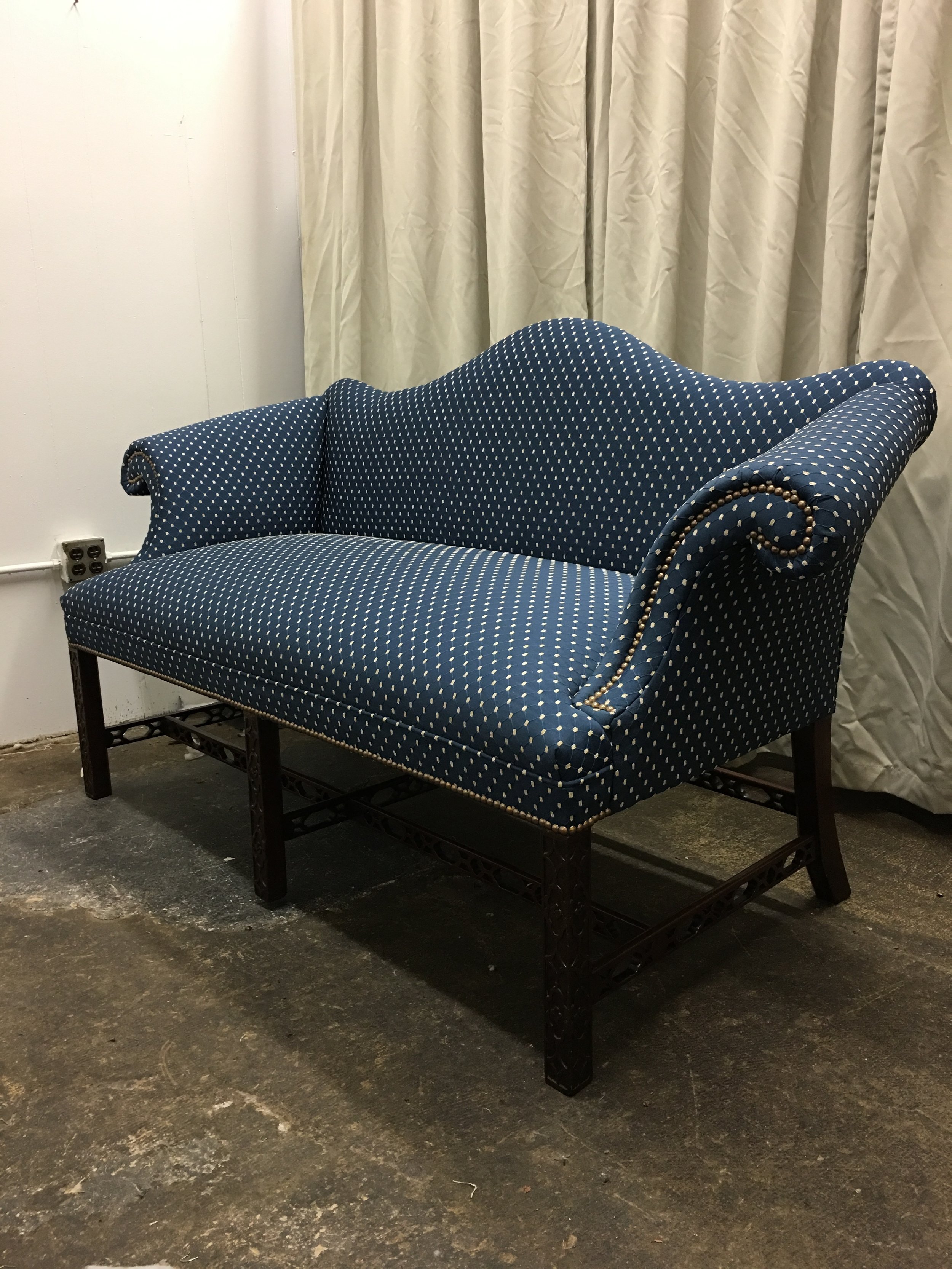 Navy Blue Settee