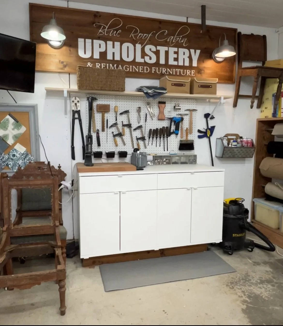 5 upholstery Workroom Setups I Use Every Day (and Wouldn’t Want to Give Up)