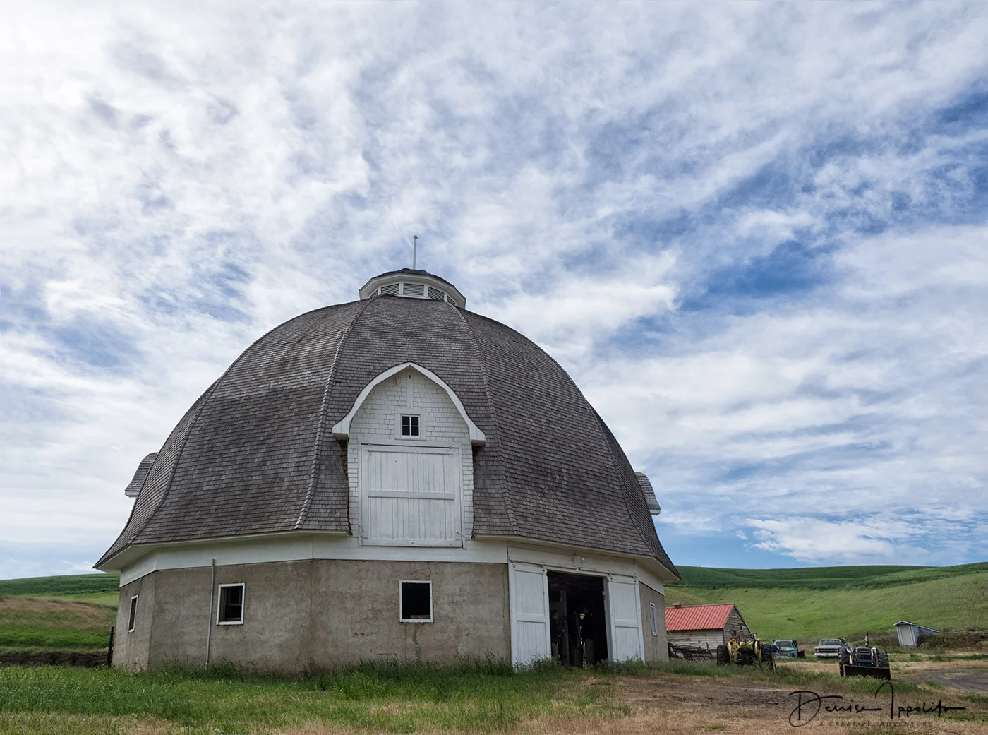 Steinke round barn, captured in 2017 by Denise Ippolito