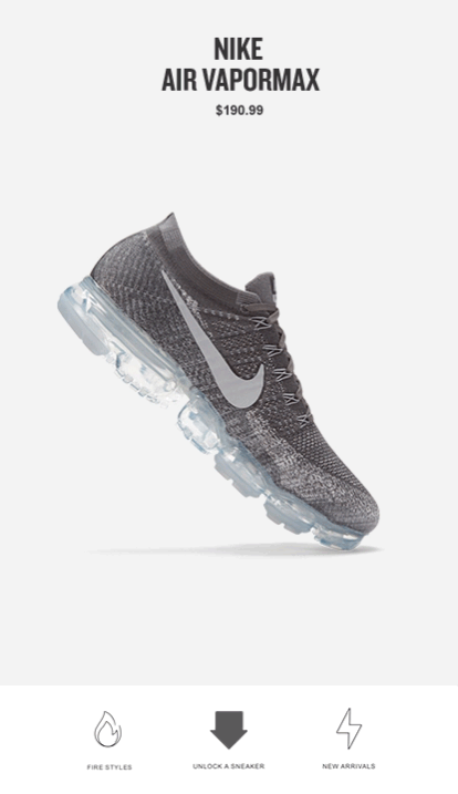 Product served as the entry point to the customer journey, unlocking detailed stories behind every shoe in the store.