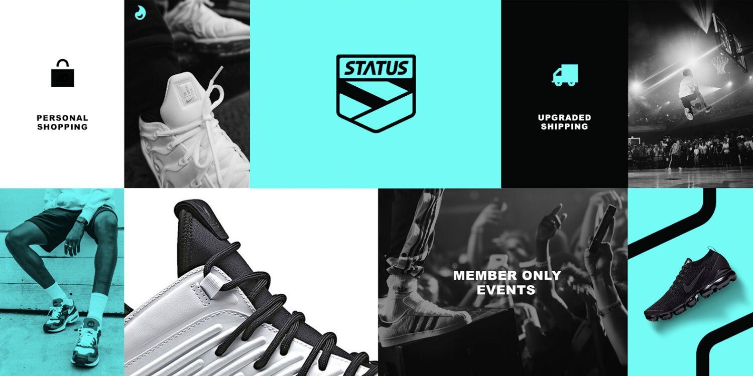 The visual direction for STATUS broke away from the usual retail loyalty clichés moving beyond tired smiling faces to deliver a fresh, authentic perspective.