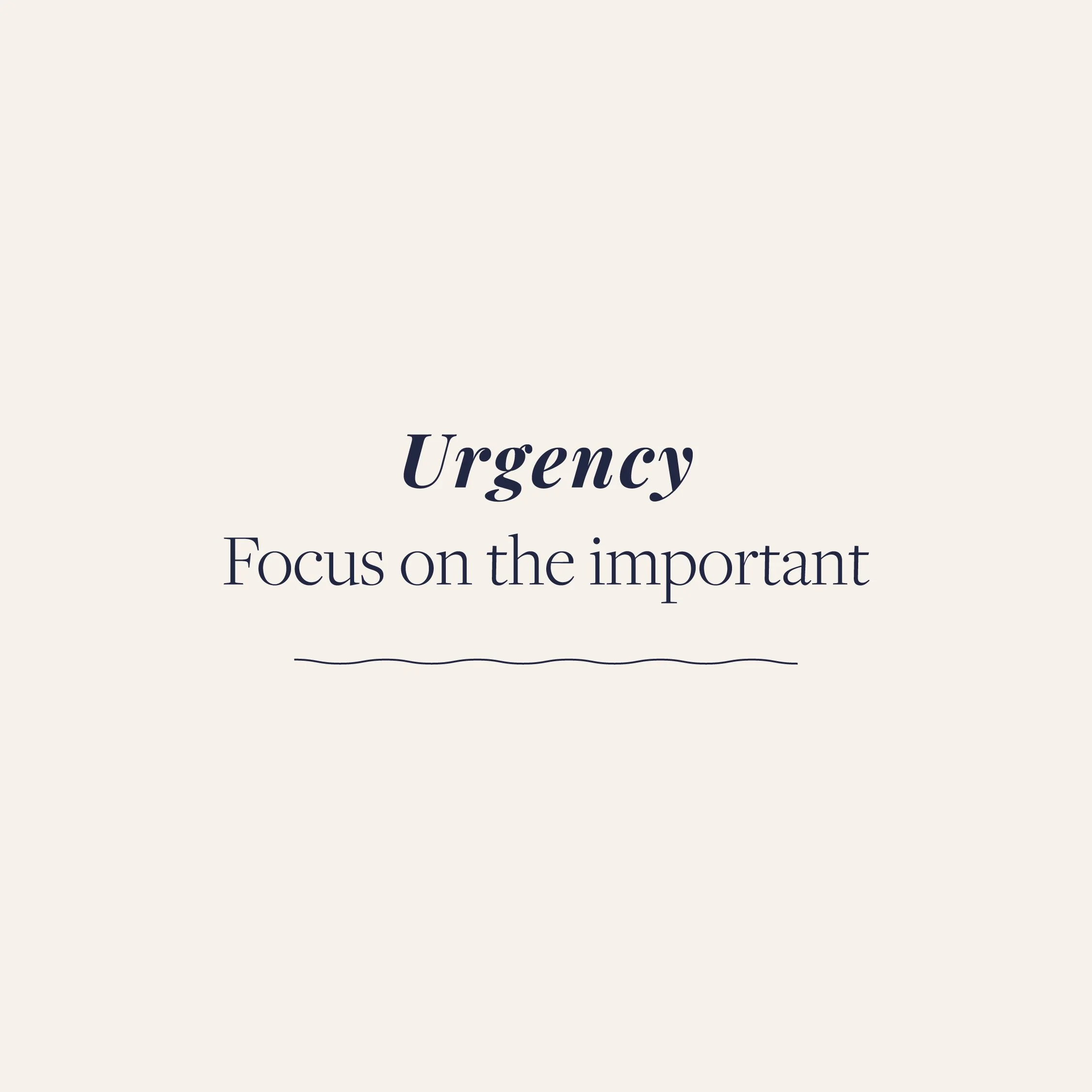 Urgency