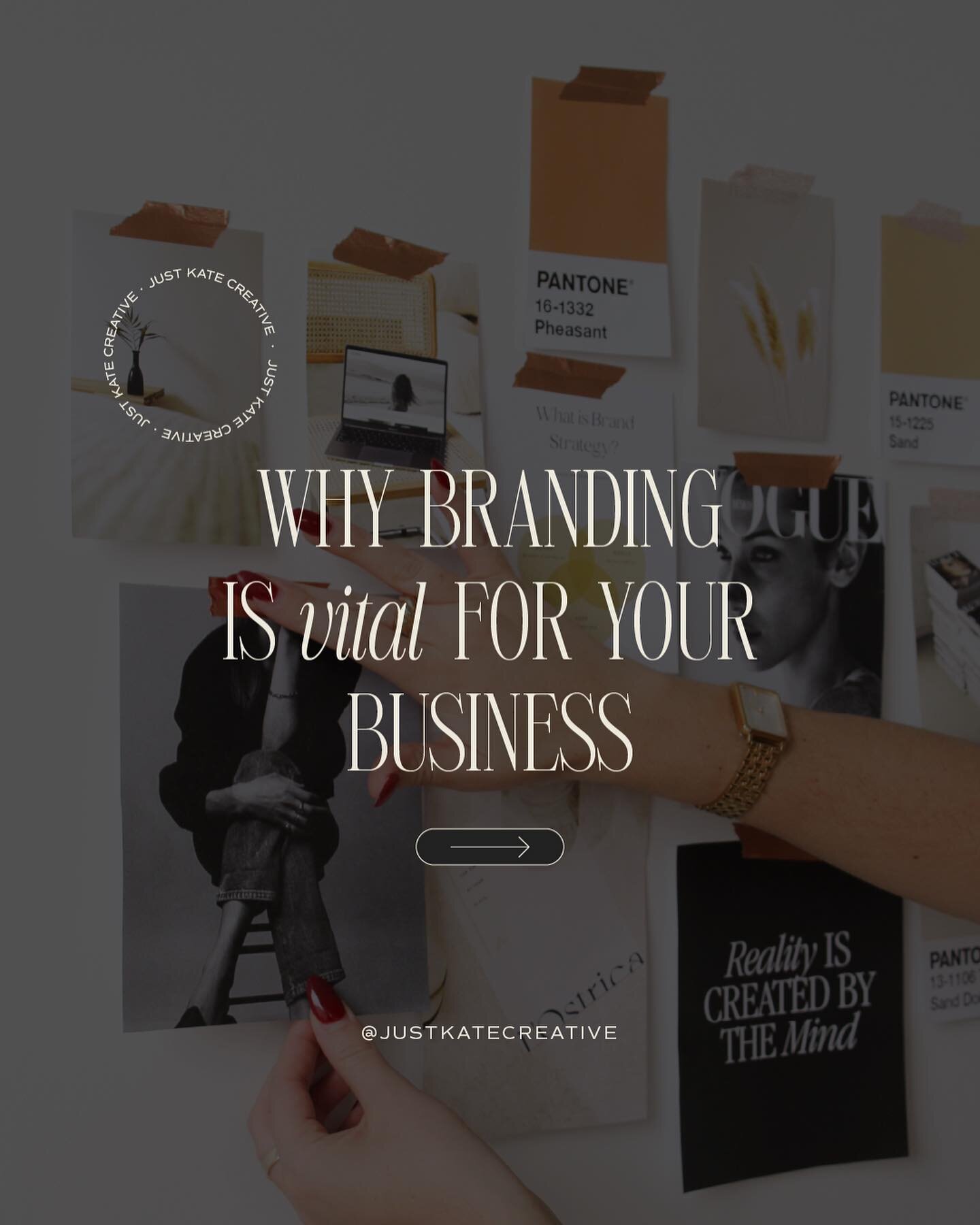 Why Branding is Vital for Your Business ➡️ 

I&rsquo;ve said it before &amp; I&rsquo;ll say it again, branding is more than JUST a logo. It&rsquo;s a tagline, visuals, tone of voice, reputation and much more. 

Swipe for a few reasons why branding is