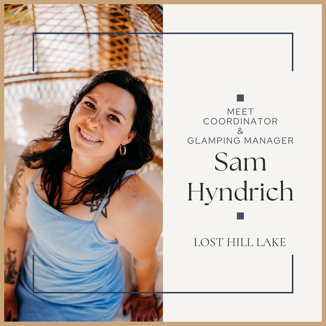 ✨Walk into wedding planning with a professional at your side. 

Meet Sam Hyndrich! (Not to be confused with SamANTHA!🙃)

Sam is one of our seasoned Coordinators at Lost Hill Lake, as well as our Glamping Resort Manager. 

She&rsquo;s a Girl Mom, an 