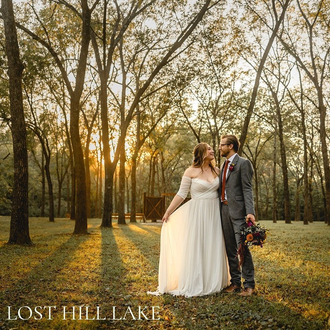 Dashed in romance, dancing in the magical moments. 

If you&rsquo;re looking for a stunning woodland fit for a dream, consider Lost Hill Lake.  Explore a variety of scenic backdrops. 🌿

Our venue provides a gorgeous canopy paired with professional C