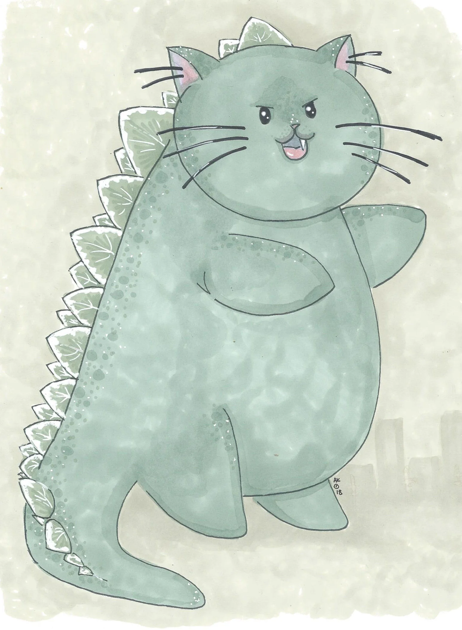 Cat-zilla!