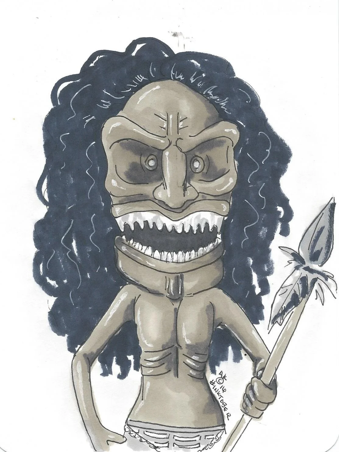 Inktober 2016 Day 17: Battle/Doll