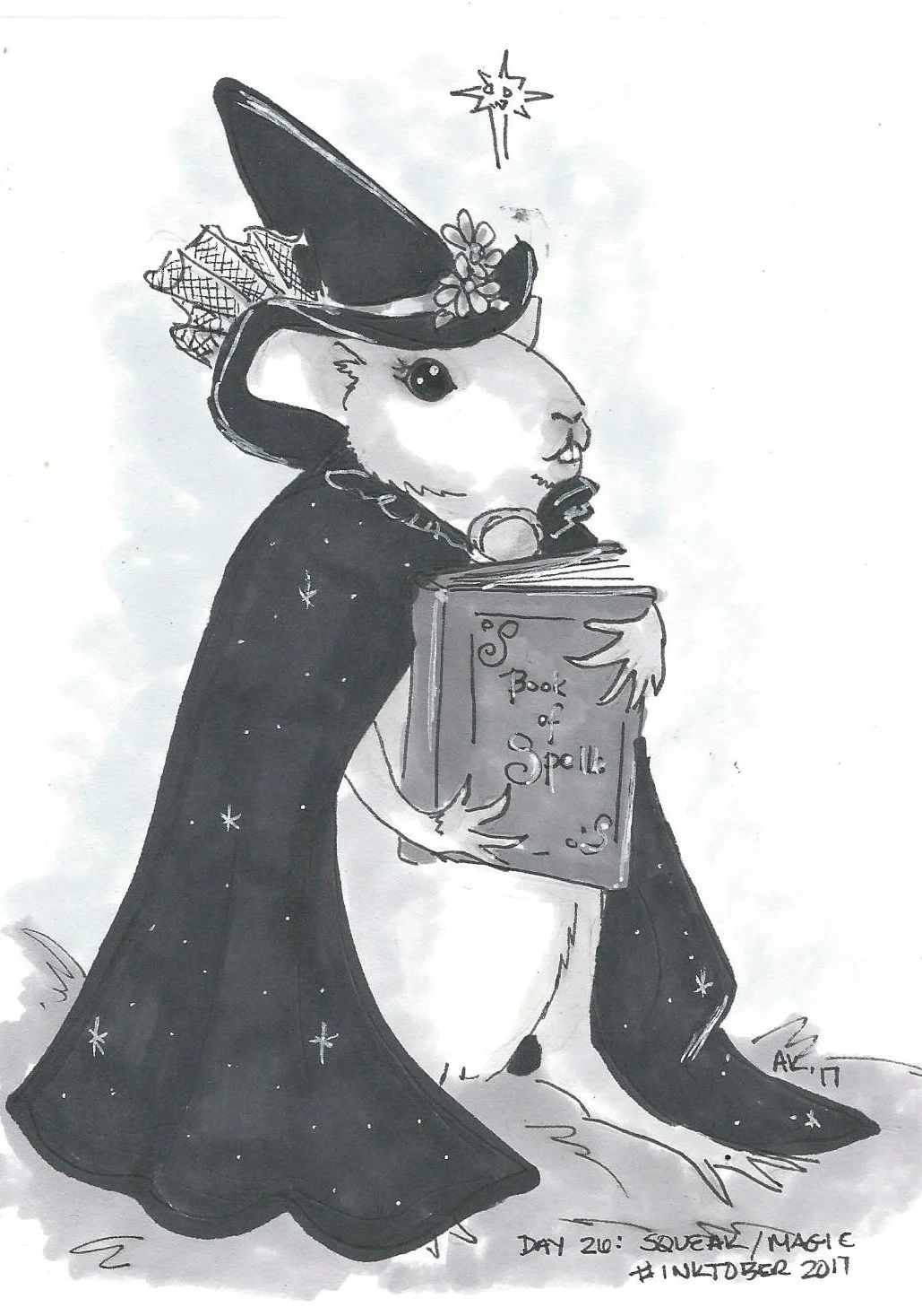 Inktober 2017 Day 26: Squeak/Magic