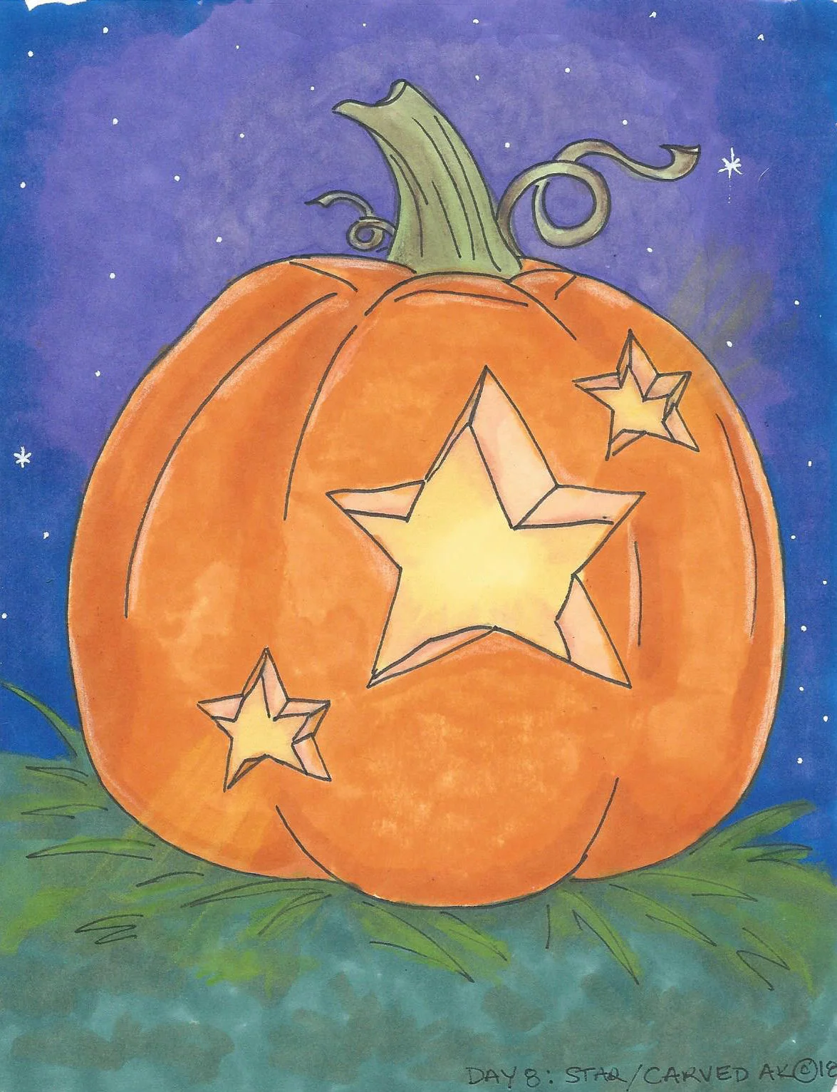 Inktober 2018 Day 8: Star/Carved