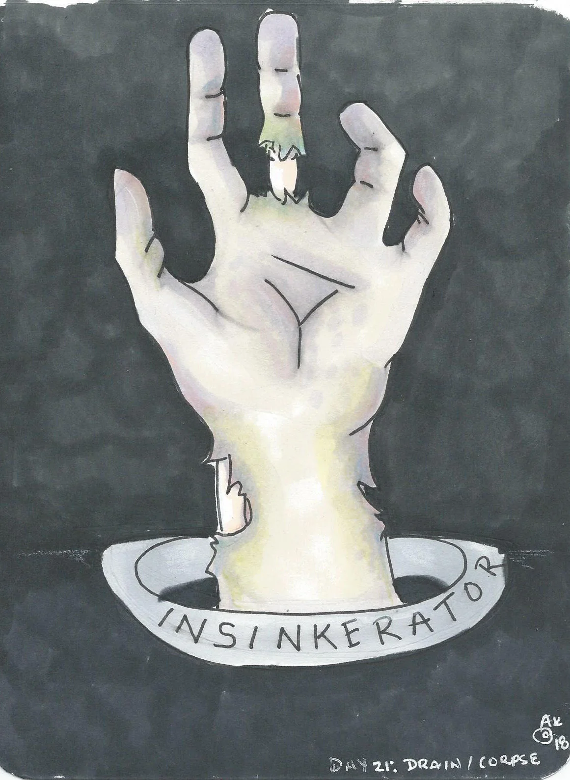 Inktober 2018 Day 21: Drain/Undead