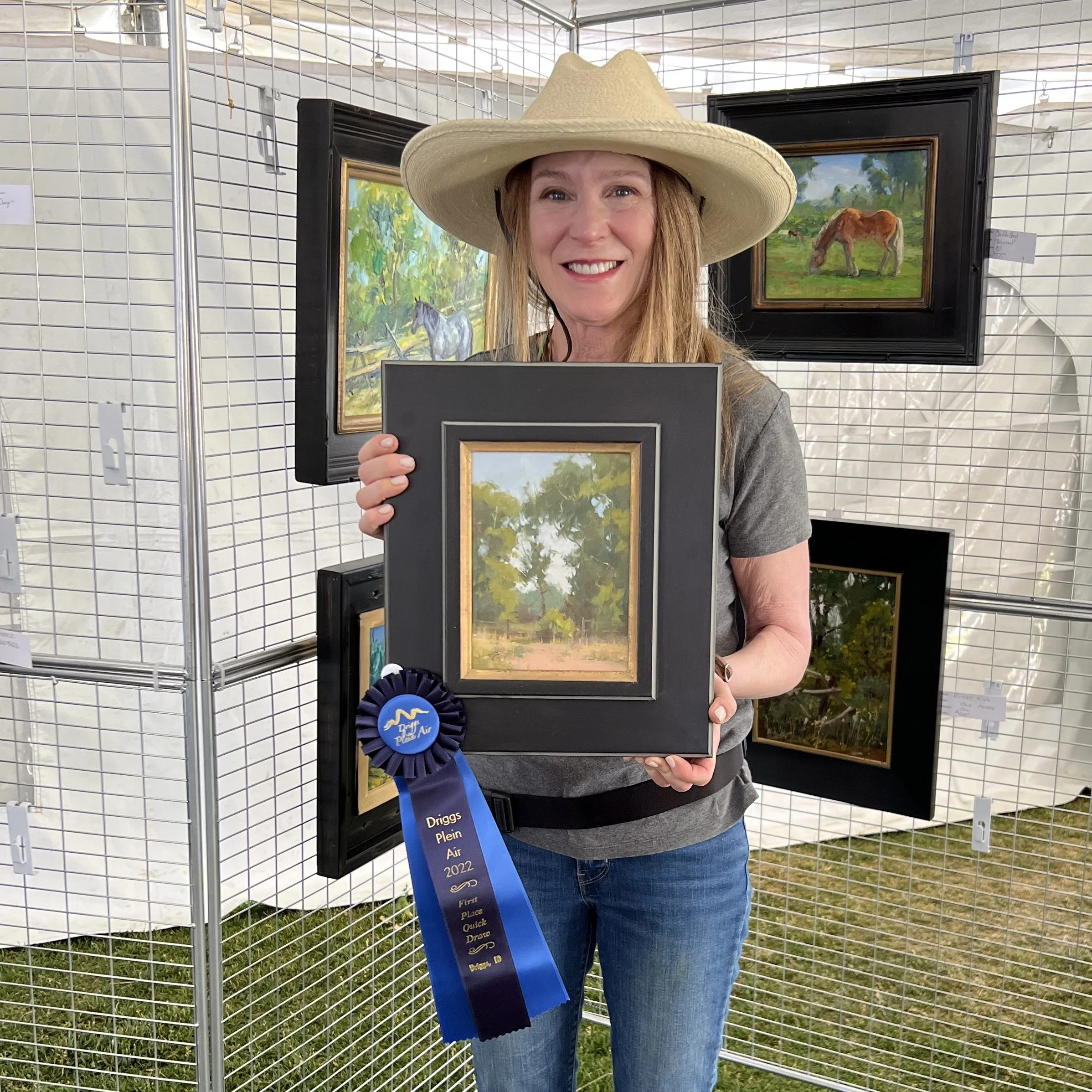 1st place award at Driggs Plein Air "Quick Draw Competition" 2022