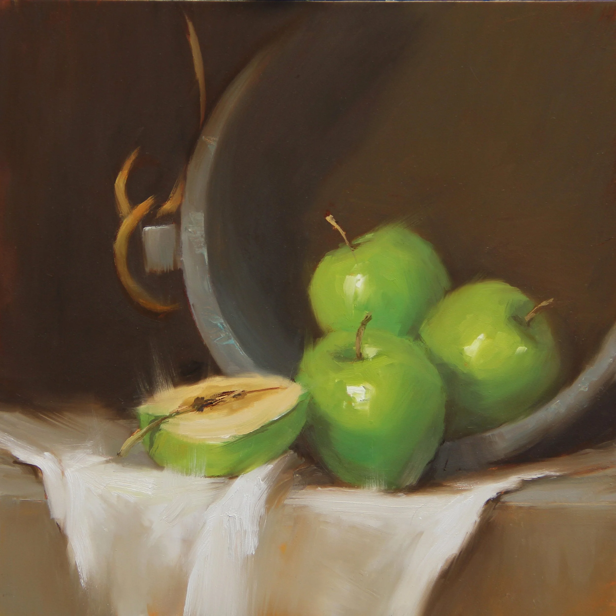 Contemporary green apples still life.JPG