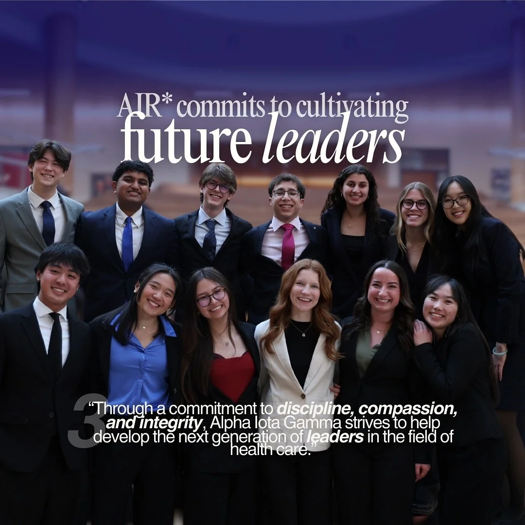 Finally, AIR is committed to providing the resources, opportunities, and connections that help develop leaders across all fields of healthcare.

Every brother brings a unique set of strengths and perspectives united by a commitment to discipline, com