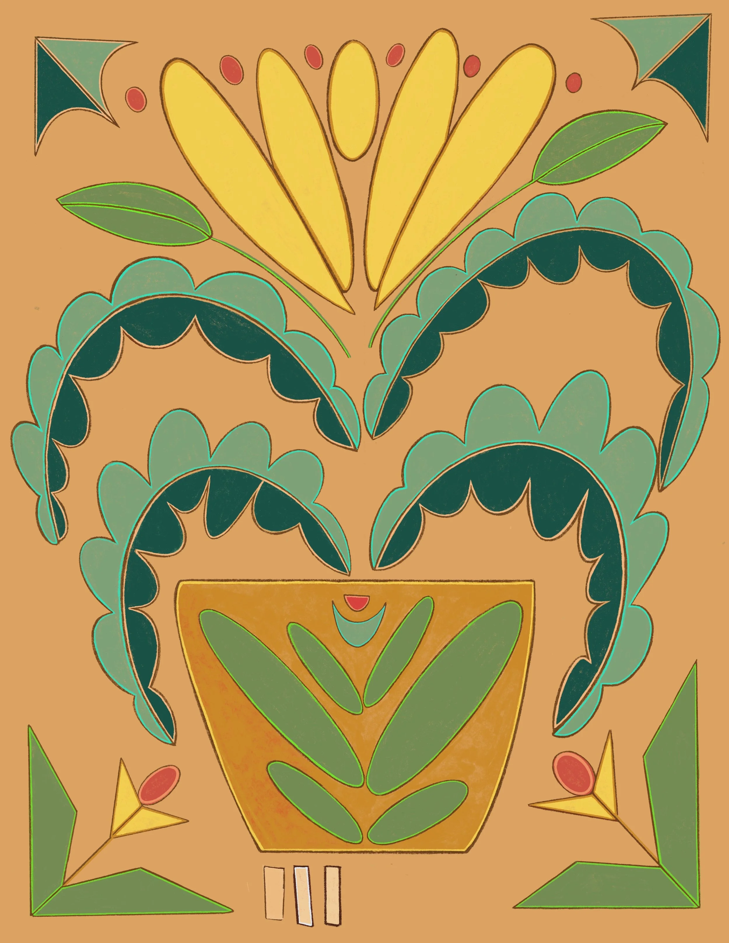 + banana bloom // yellow cactus +