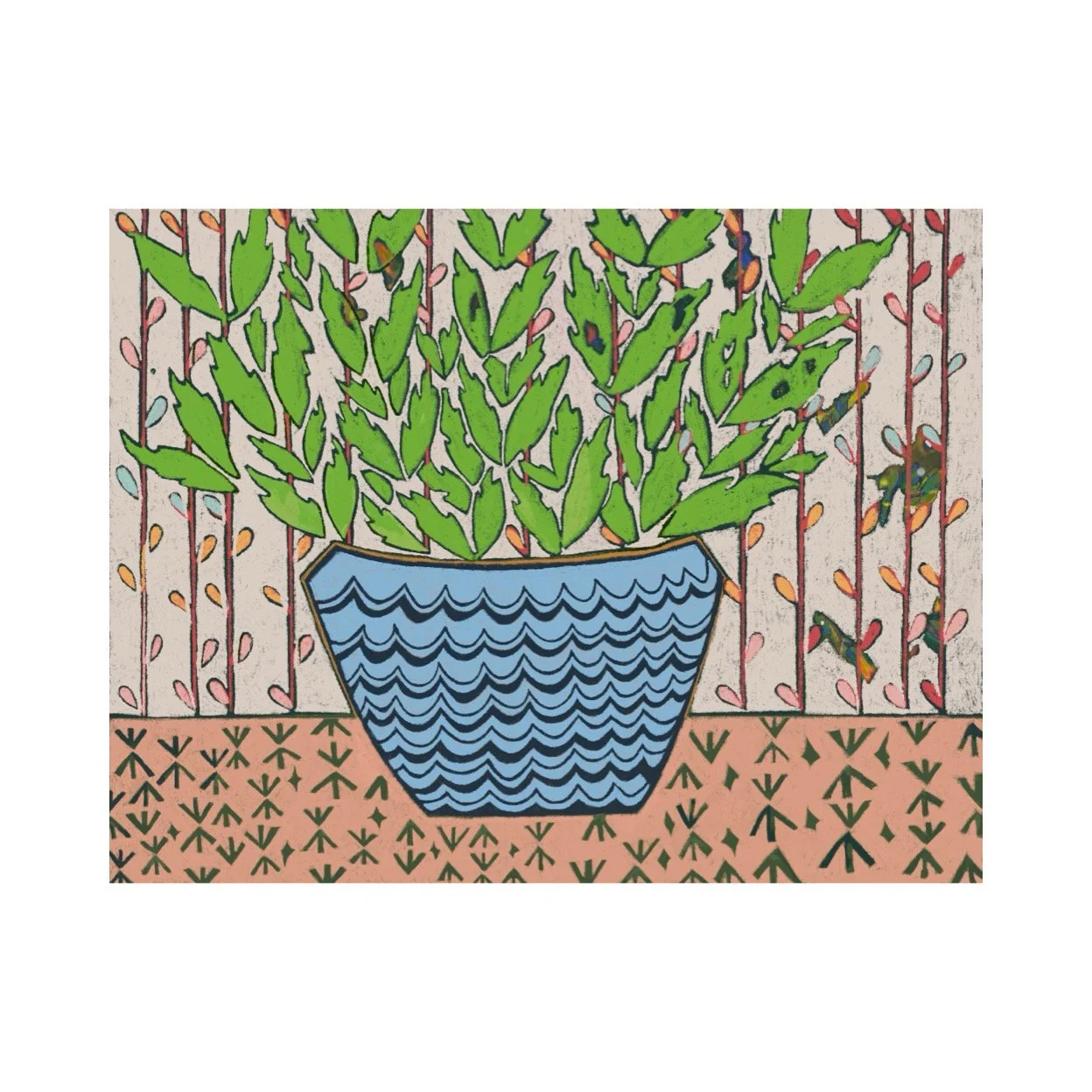 + blue waves christmas cactus +