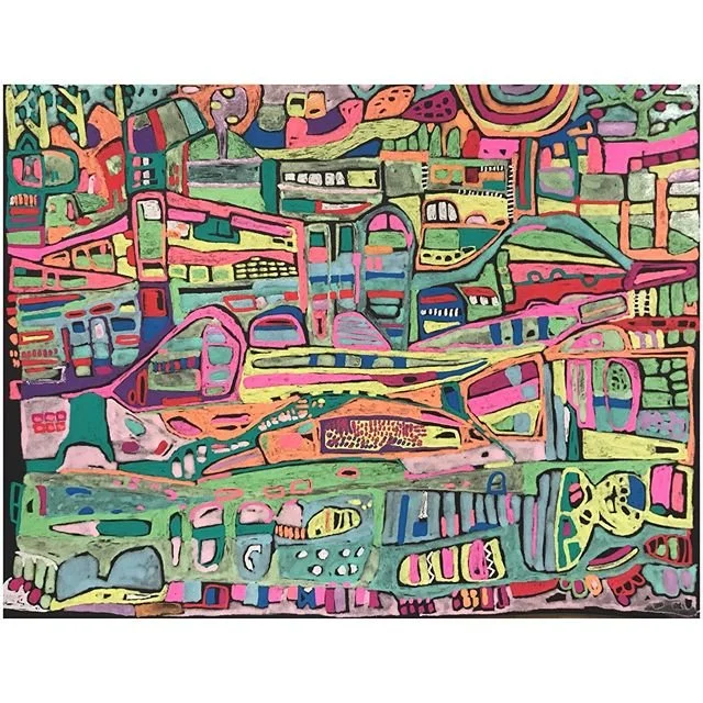 sakura jelly roll on black archival paper . 08072019 