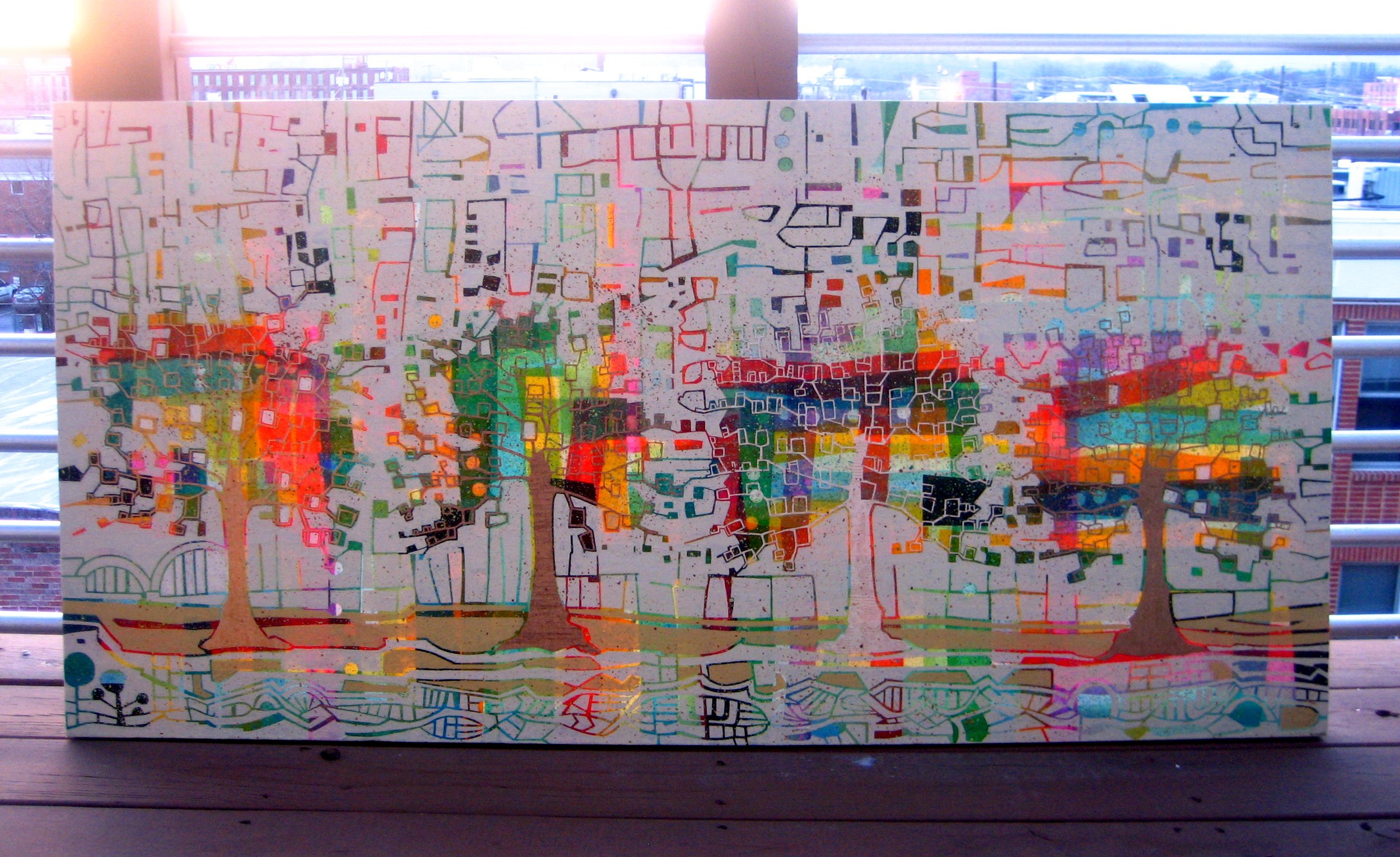 + splattered building trees II +