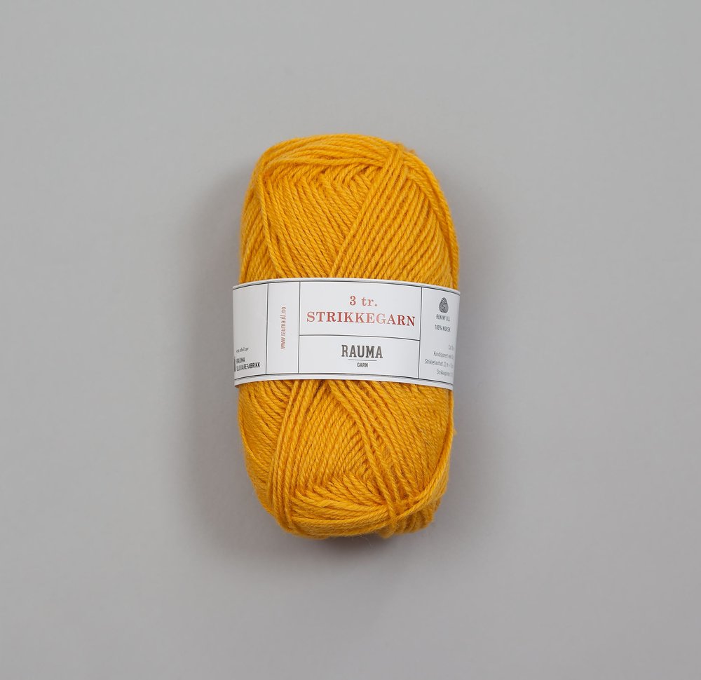 Strikkegarn 131 - Dark Yellow — Wall of Yarn