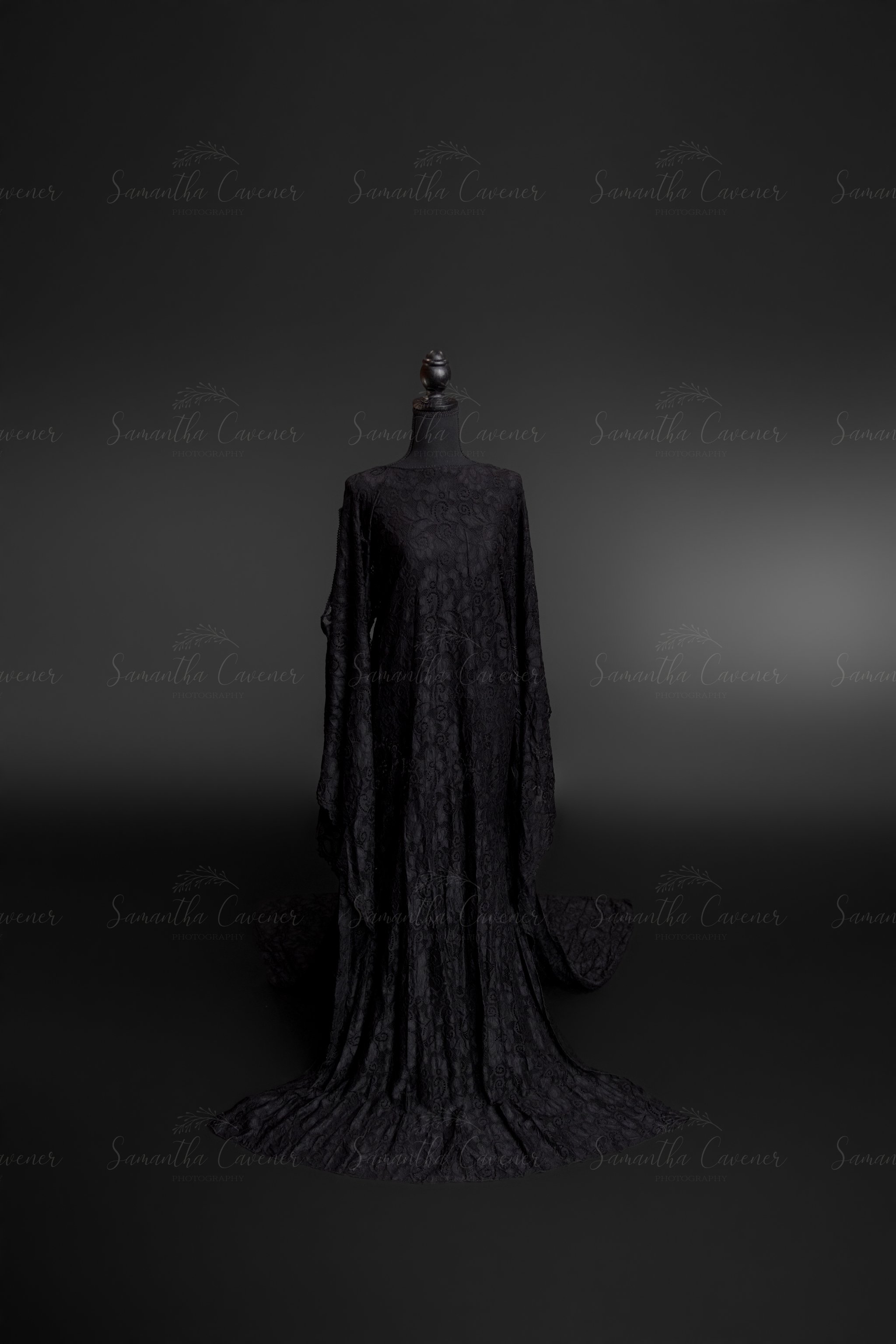 Midnight Laced Gown