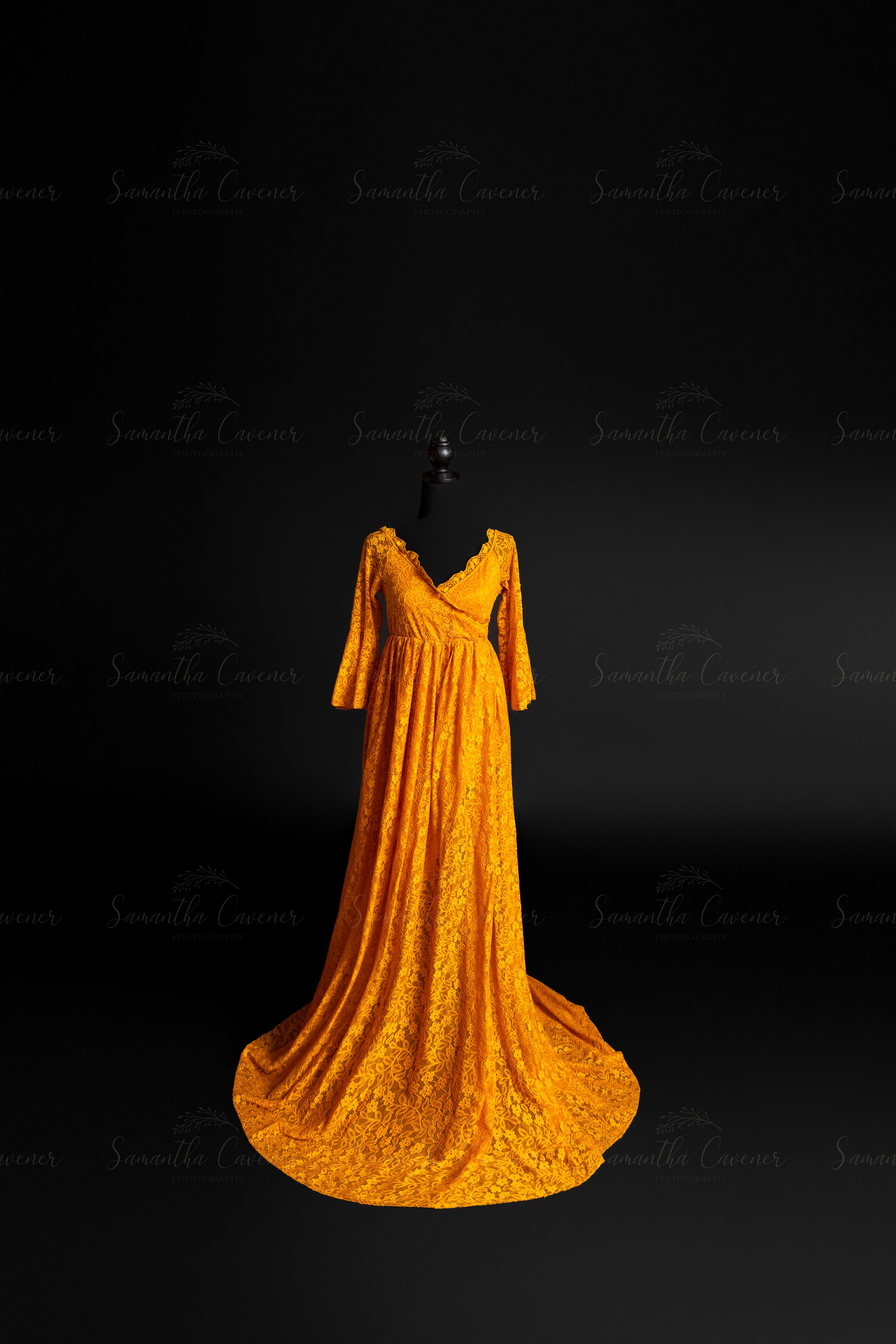 Yellow Laced Gown