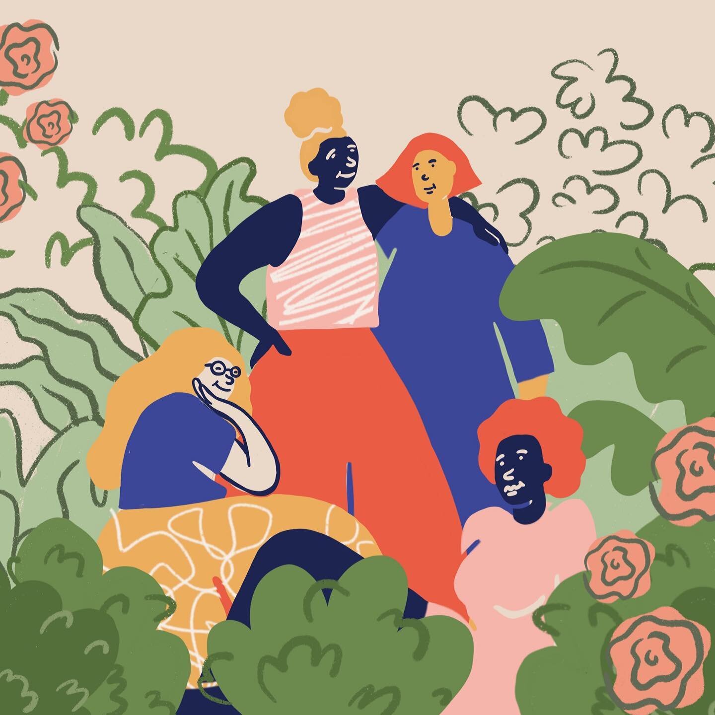 It&rsquo;s International Women&rsquo;s Day every day over at @saffronrecords 
Always a honour to work with these Bristol bosses ✨

#womensupportingwomen
#advocates #illustration #art #internationalwomensday #organic #saffronmusic
