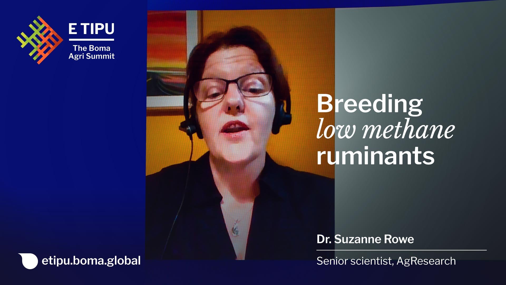 Breeding low methane ruminants | Dr. Suzanne Rowe