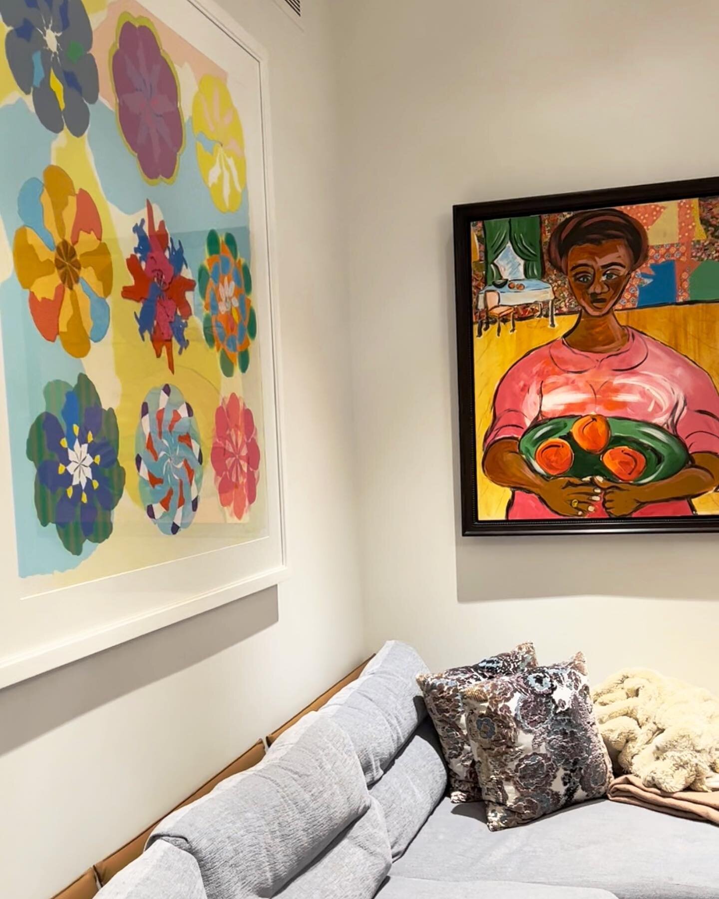 There is nothing more satisfying then seeing your work installed in a home and amongst the collectors treasured acquisitions. This family has been collecting for years&mdash;so very delighted to be here along with so many amazing painters. Mine are t