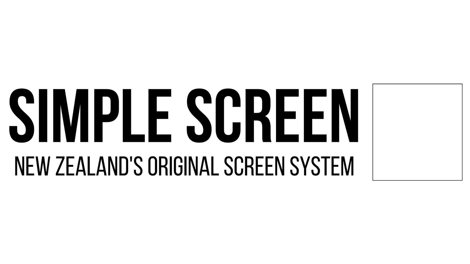 Simple Screen - Outdoor Screen System