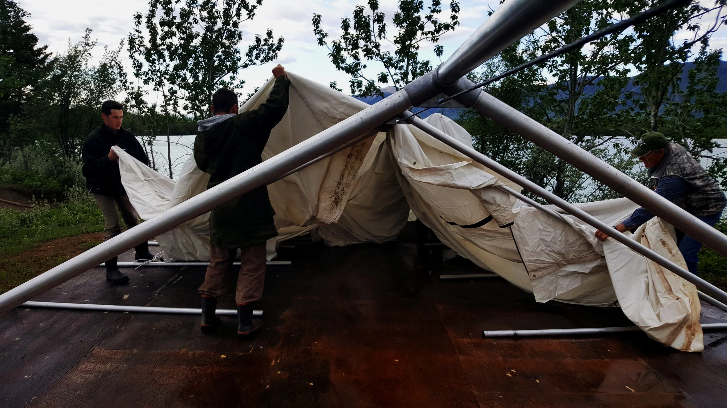 Setting up the Shala - June 9th. 2019