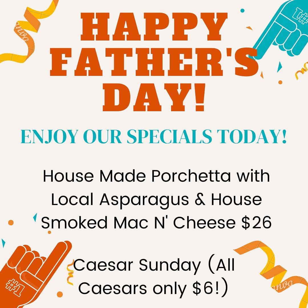 To celebrate the dads in your life, why not come down to the Port Albert Pub for Caesar Sunday and our special of the day - House Smoked Porchetta with Local Asparagus and House Smoked Mac N&rsquo; Cheese! How good is the special?? Swipe to see for y