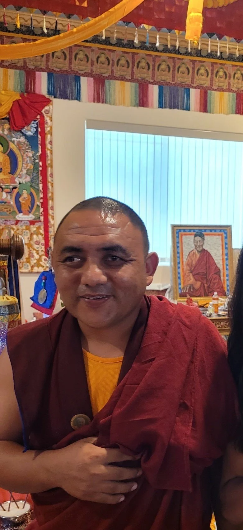 Khenpo Tenzin leads VajraPani followed by music class