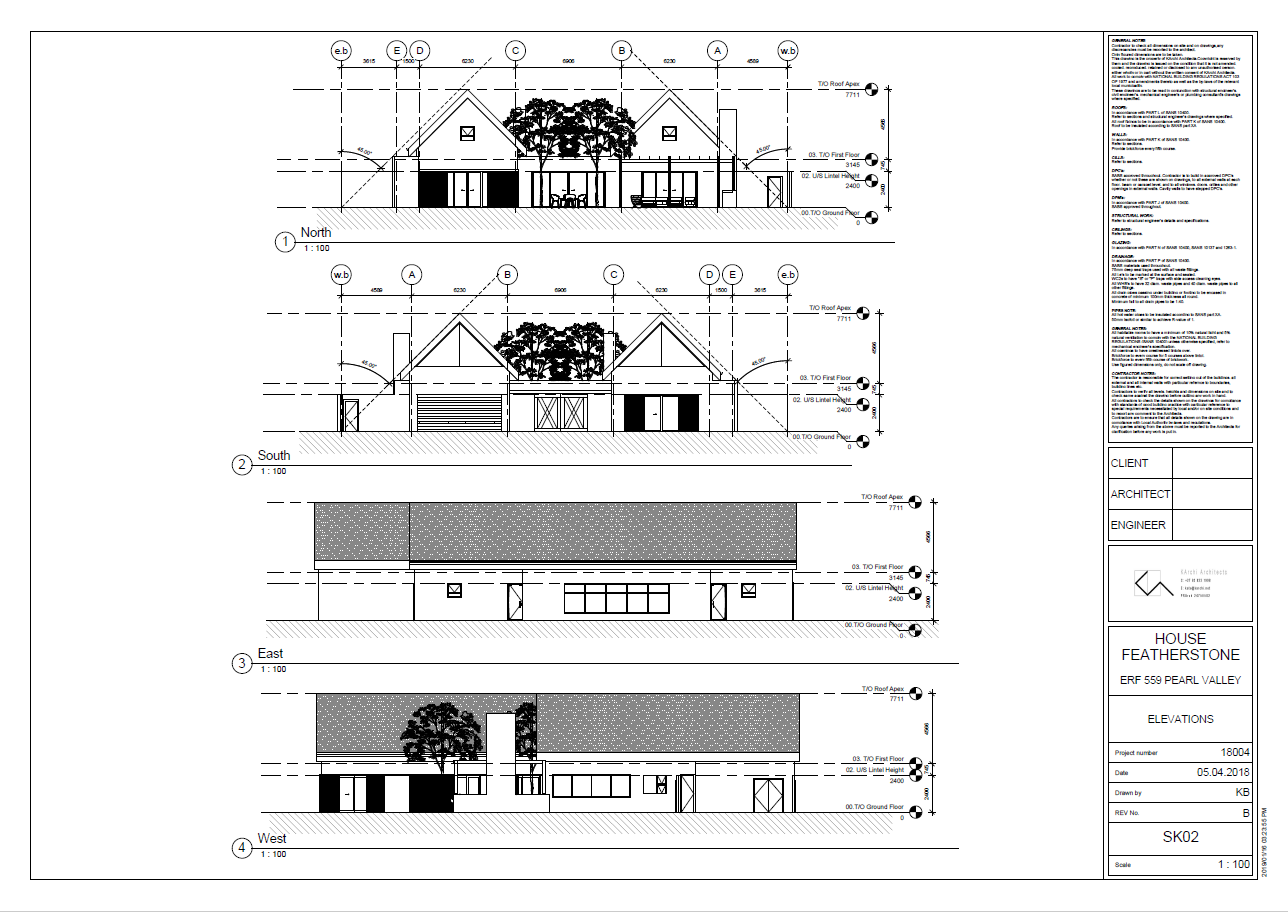   Sketch Design:  Elevations 