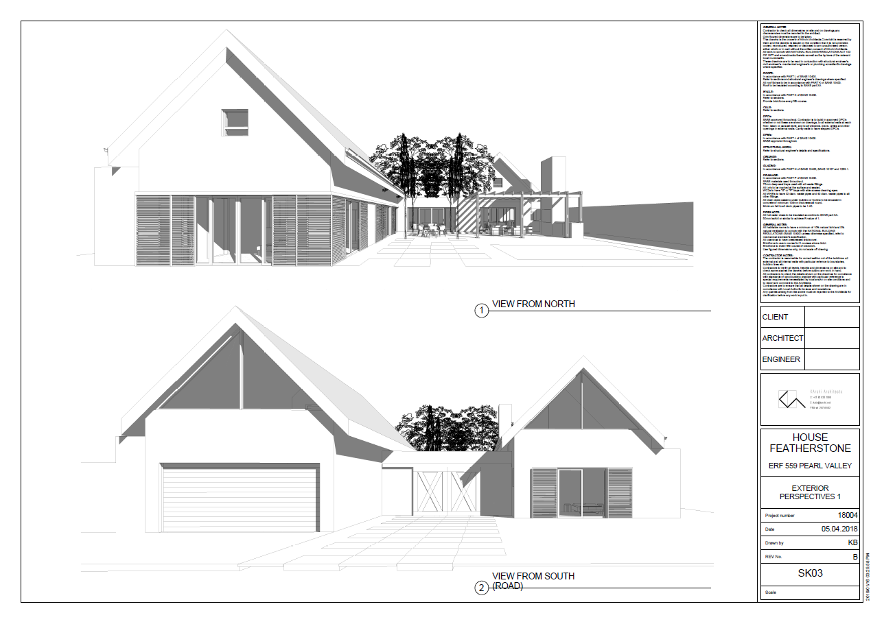   Sketch Design:  Exterior Perspectives 