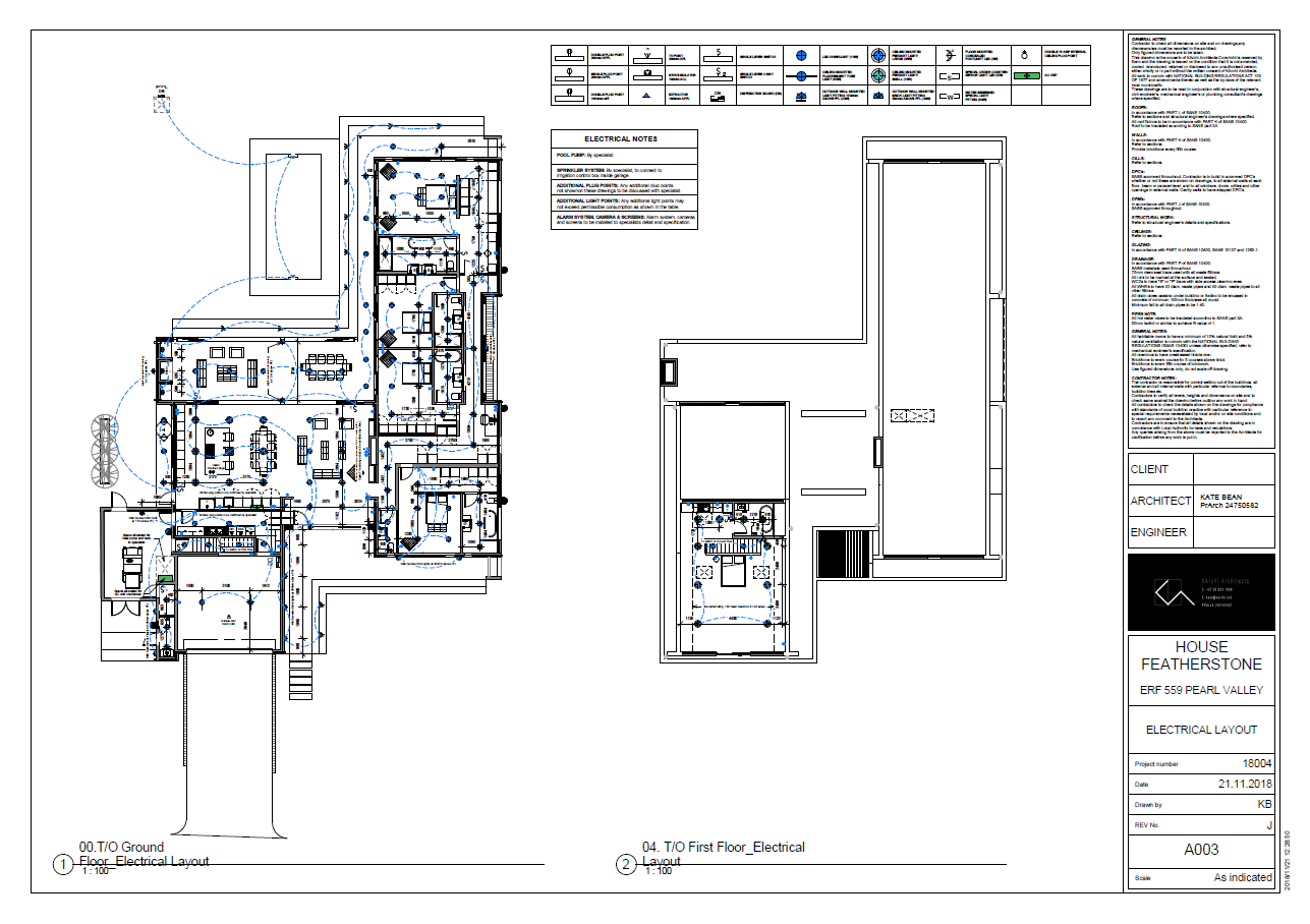   Municipal/ Construction Drawings:  Electrical Layout 