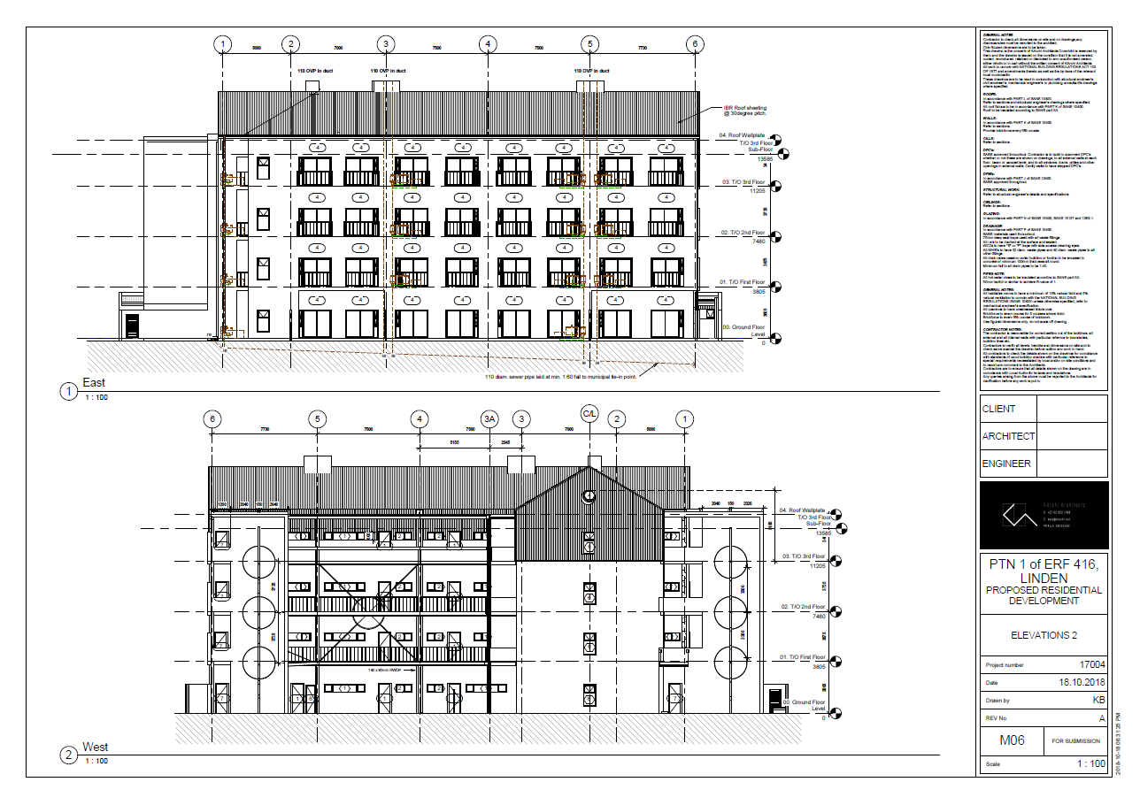  Municipal/ Construction Drawings:  Elevations 2 