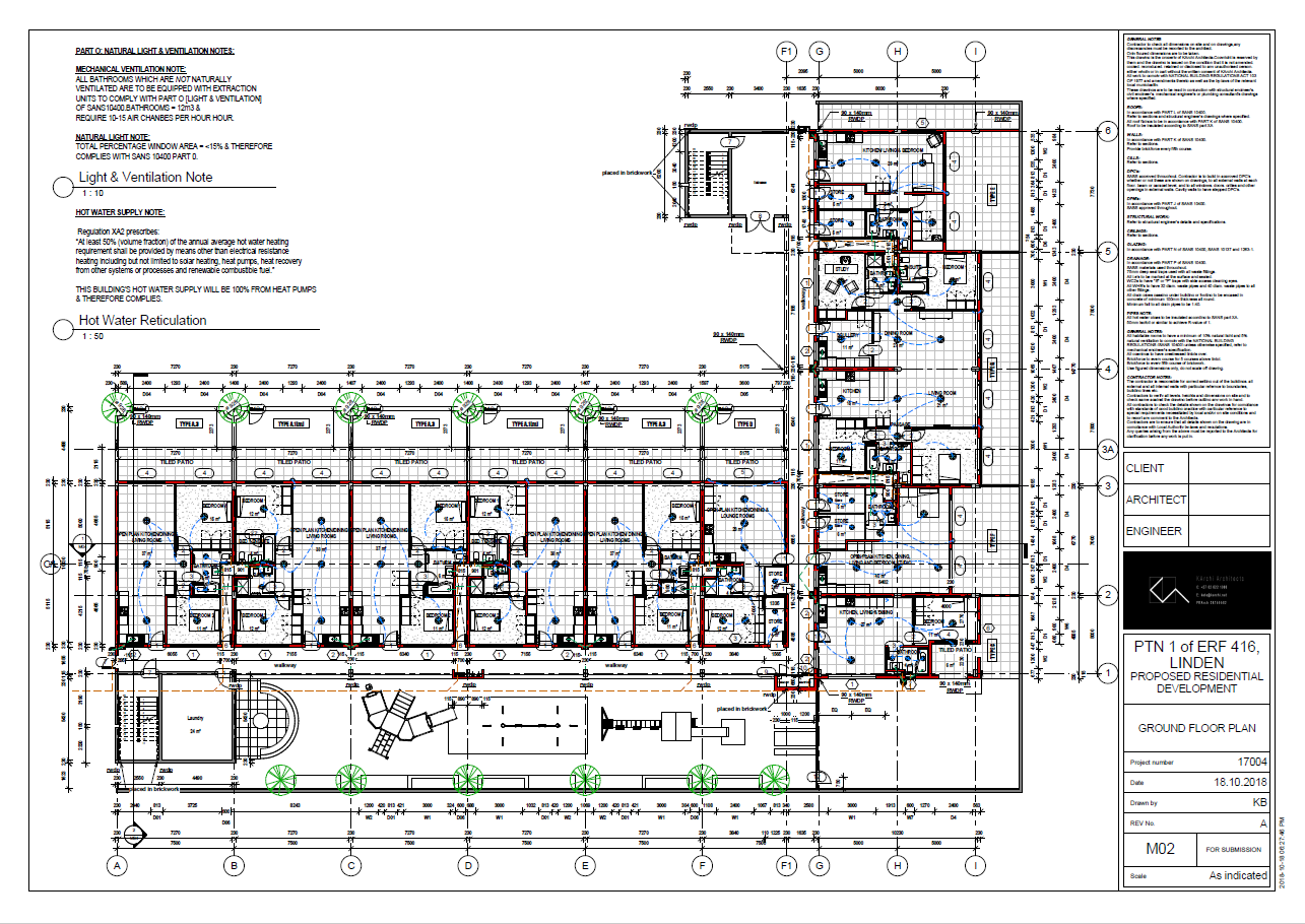   Municipal/ Construction Drawings:  Ground Floor Plan 
