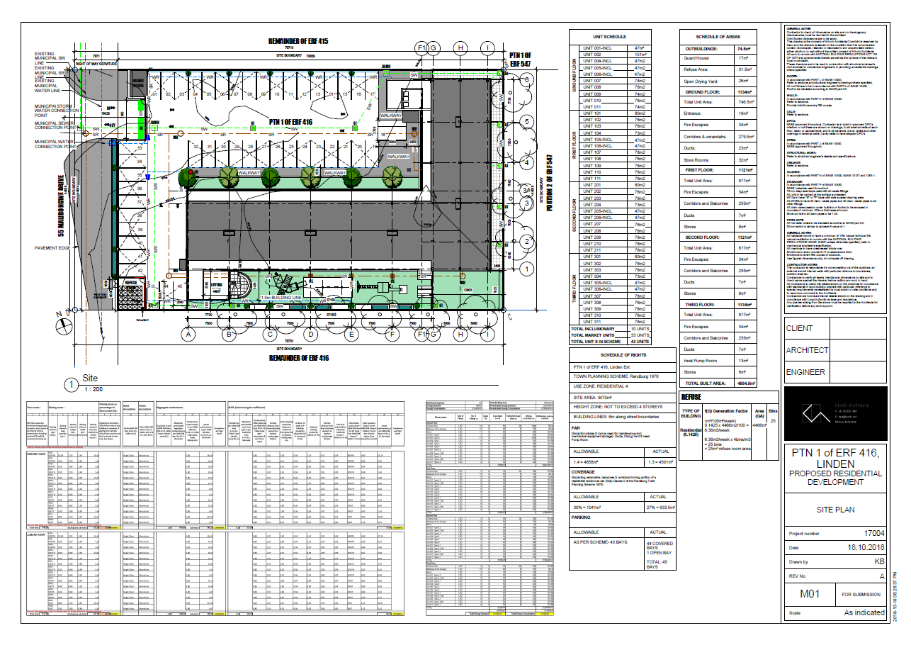   Municipal/ Construction Drawings:  Site Plan 